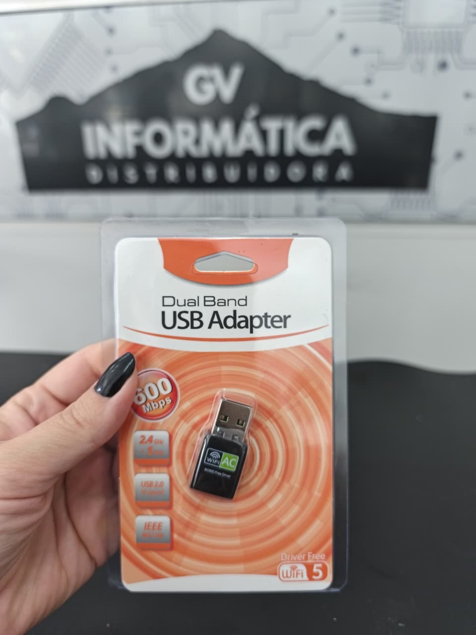 Adaptador Wi-Fi USB dual band
