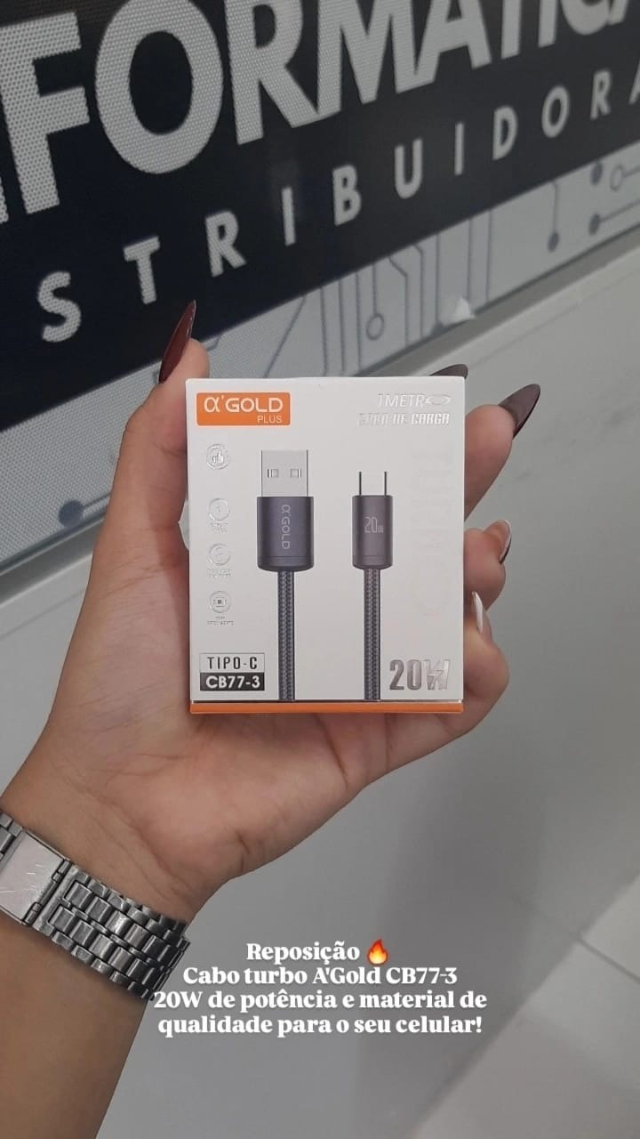 Cabo USB tipo C A'Gold de 20 W