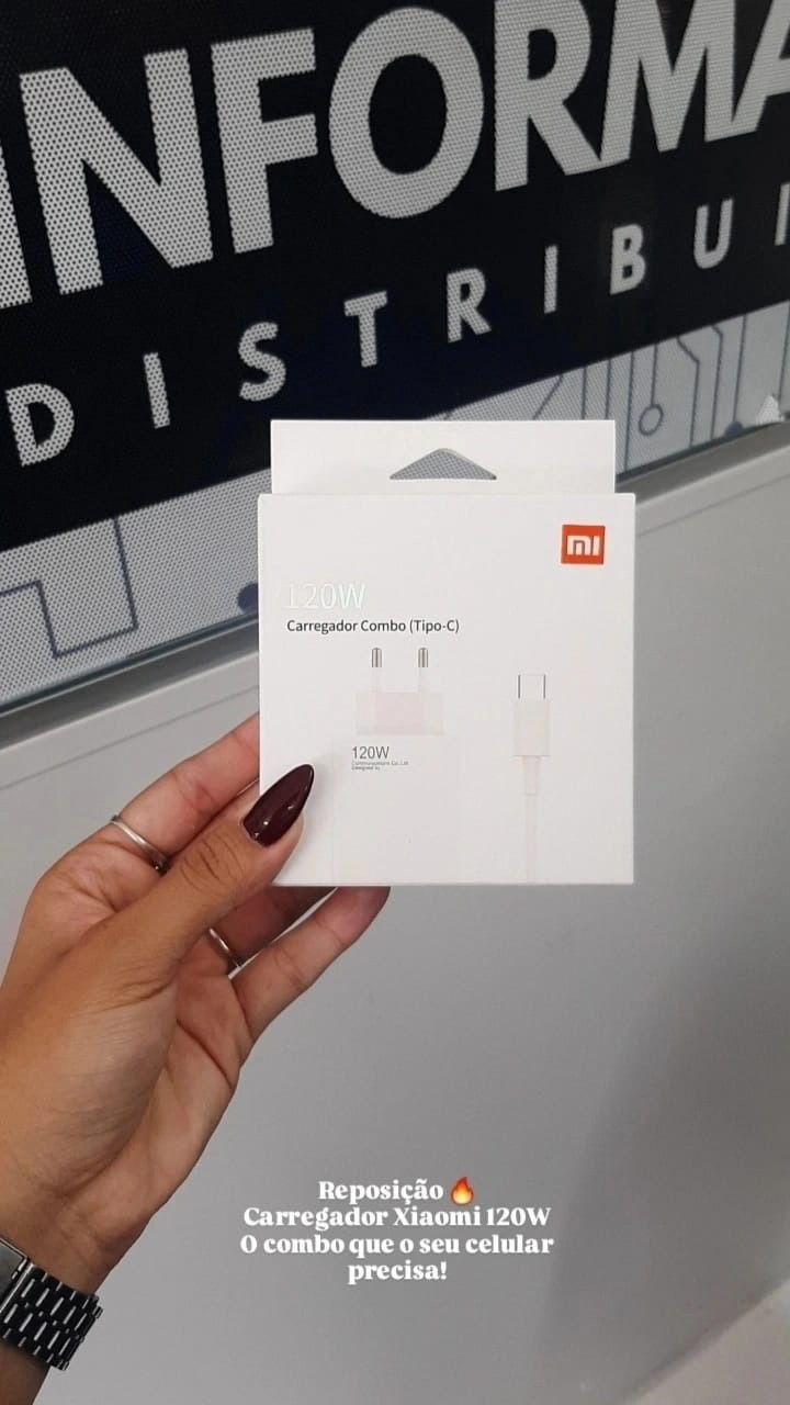 Carregador Xiaomi tipo C de 120 W